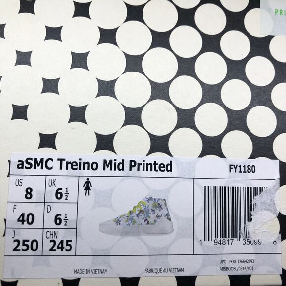 Adidas X Stella McCartney Women's Treino Mid Printed Floral Sneakers US 8 NWT - Picture 7 of 8